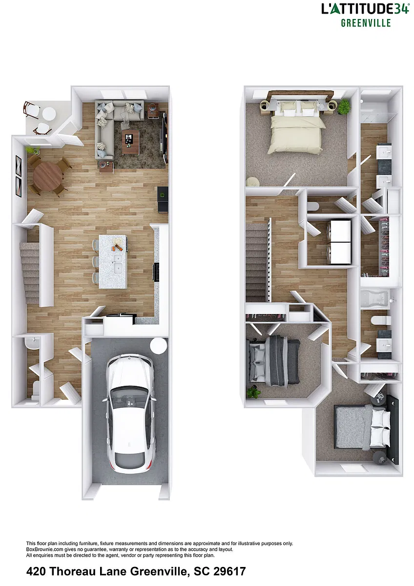 Floor plan Aspen - Townhome