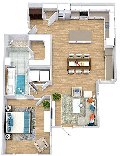 Floor plan Pitchfork