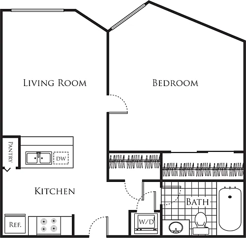 Floor plan 1 Bedroom FP 41
