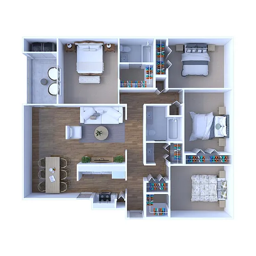 Floor plan 4 Bedroom