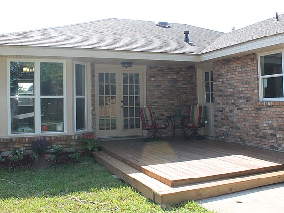 Backyard deck