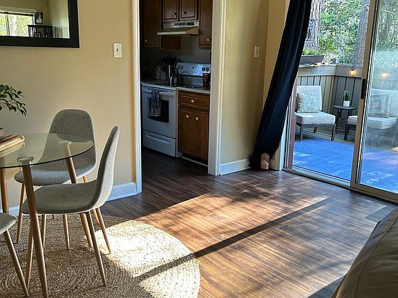 dinette area leading out to deck