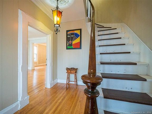 Beautiful trim around the entry to first floor apartment