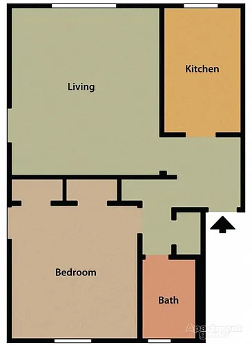 Floor plan One Bedroom