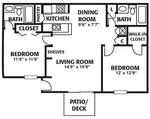 Floor plan B3