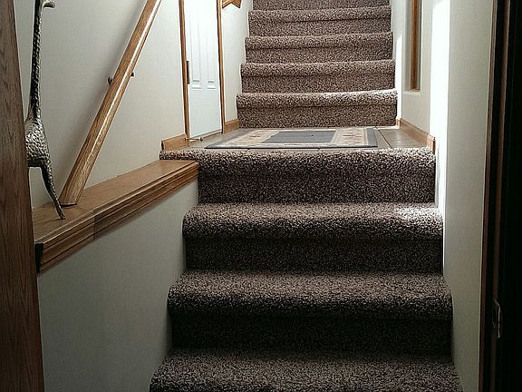 Stairs to backyard/basement