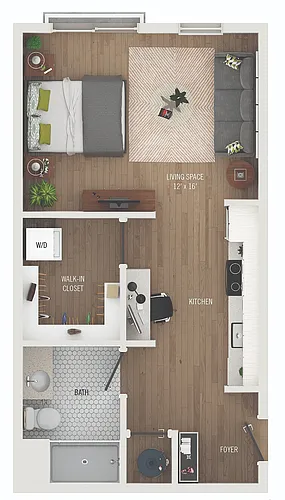 Floor plan Library Park II | S8