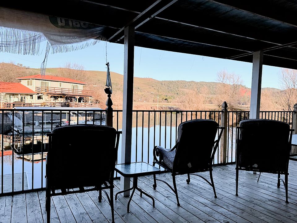 Back deck sunset light