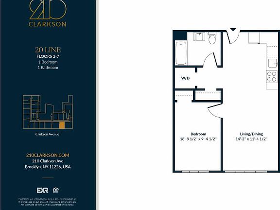 2nd image of 210 Clarkson Ave #522