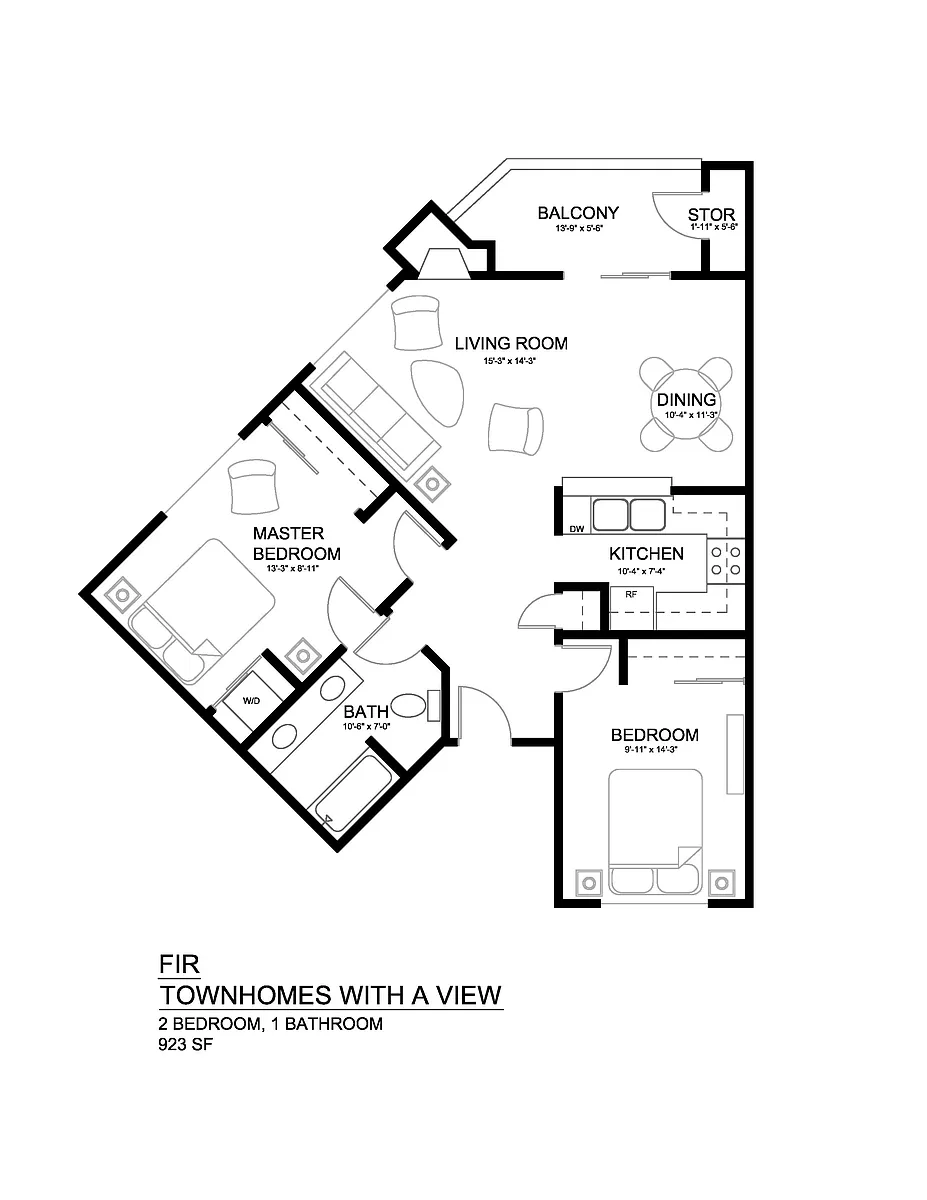 Floor plan Fir 2x1 Modern