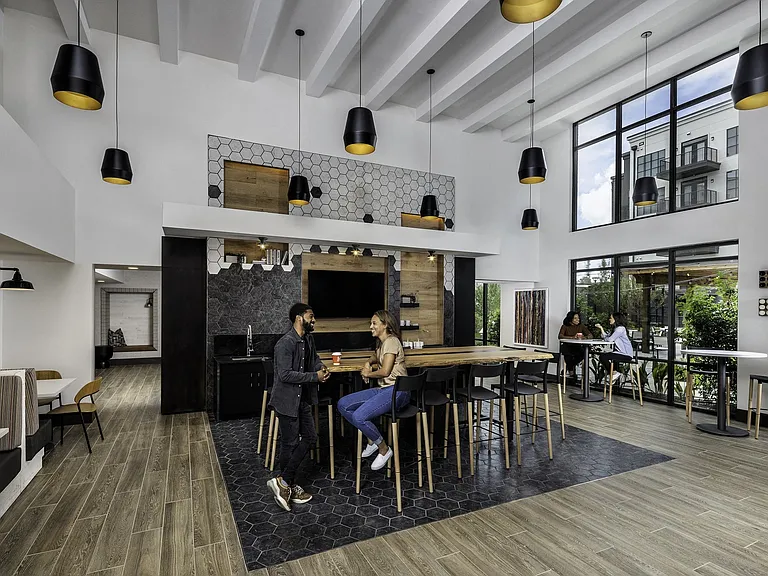 Our resident clubhouse is complete with lounge seating and ample entertainment options.