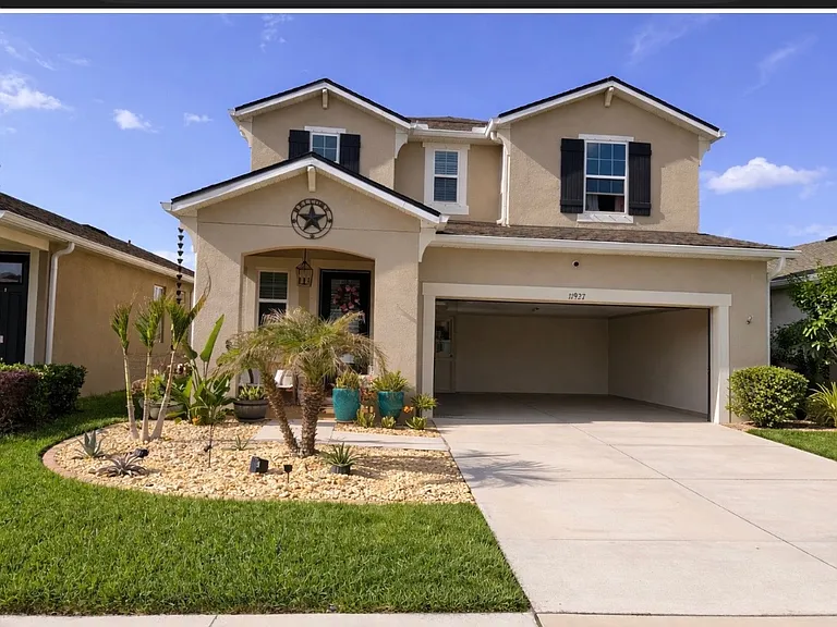 Beautiful 2022-built single-family home with 3 bedrooms, 2.5 baths, and a dedicated office. This two-story offers a spacious layout, chef's kitchen with quartz countertops, island, and dry bar. Includes fully fenced yard, 2-car garage, and covered patio.