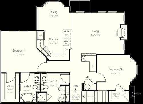 Floor plan 2AU