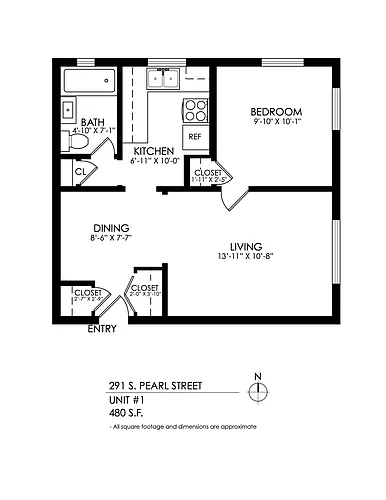 Floor plan 1 Bedroom