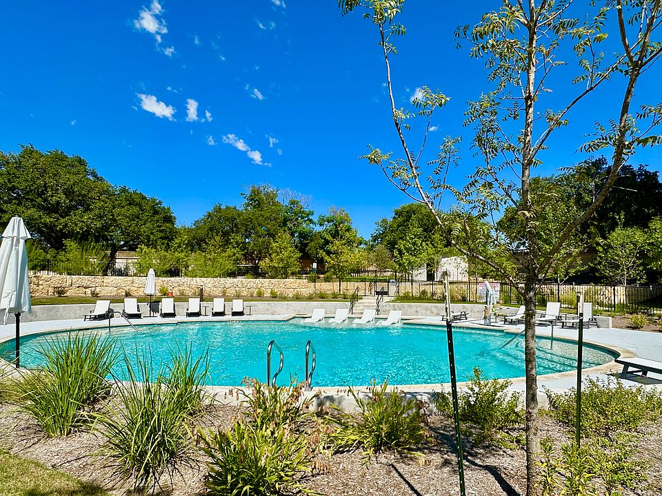 Pool oasis with private greenbelt views