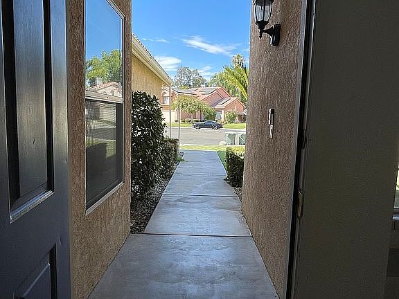 View out of front door