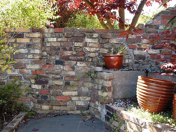 Rustic Yard Wall