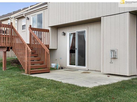 Patio off the lower level family room for additional entertaining space