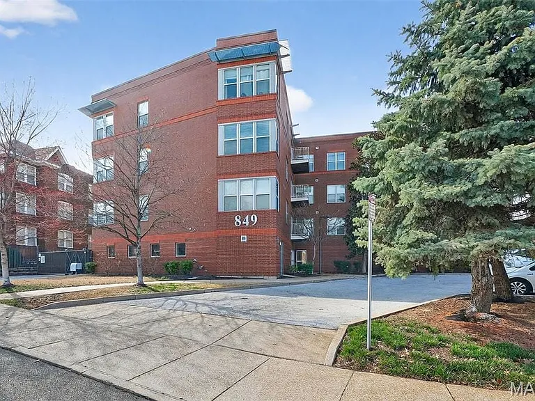 Exterior of condo building
