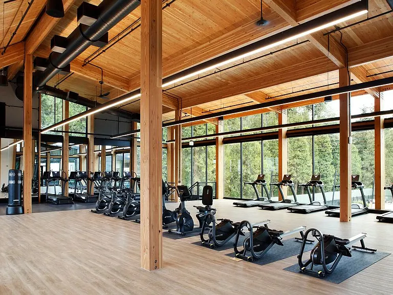 State-of-the-art fitness center with cardio equipment