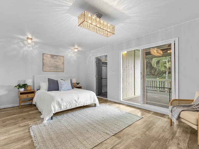 Primary Bedroom (Photos shown are professionally staged. Home is rented unfurnished)