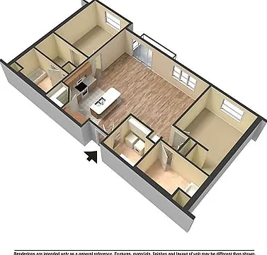 2 bd, 2 bt
C Unit 2 bd, 2 bt
C Unit