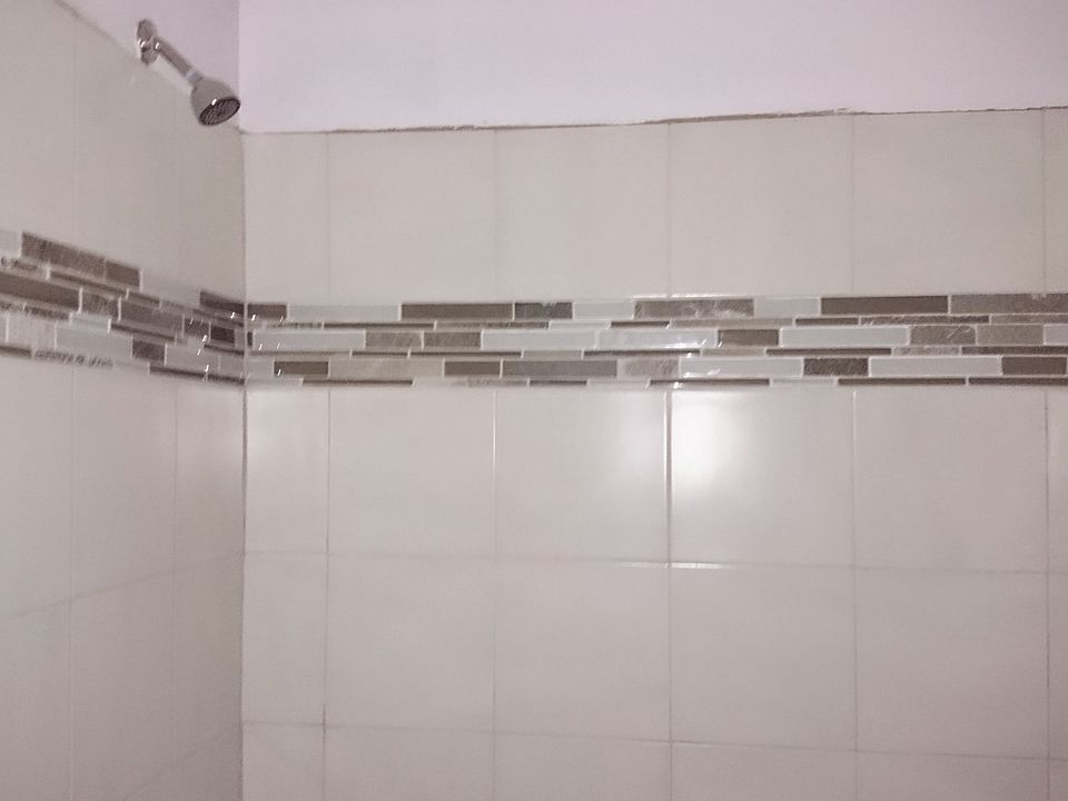 New tile shower surround!