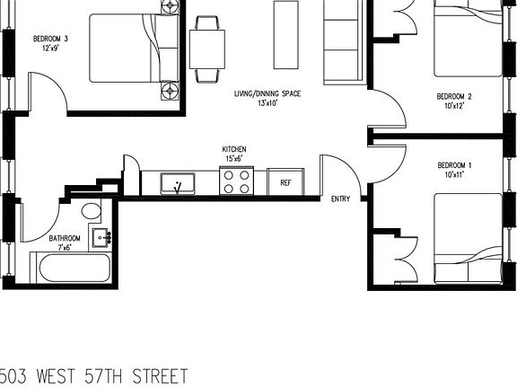 2nd image of 503 W 57th St #4F