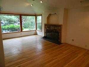 Living room with fireplace