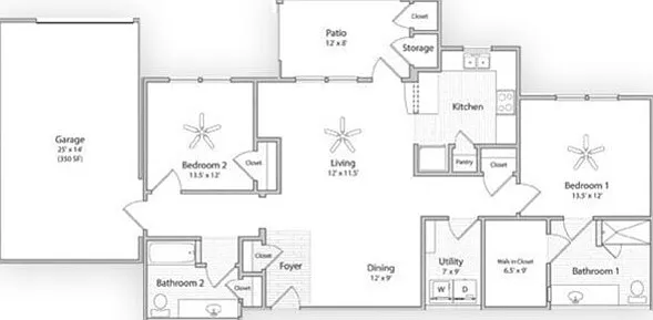 AFWC2g | 2x2 | 1260 sq ft AFWC2g | 2x2 | 1260 sq ft
