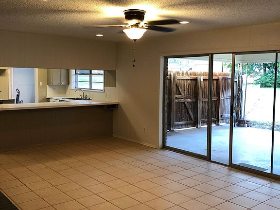 Family room with view of covered patio