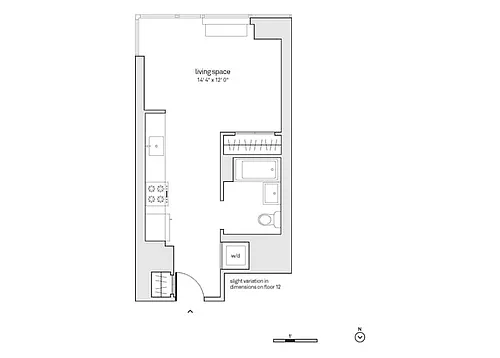 Floor plan Studio-S3-J26-39