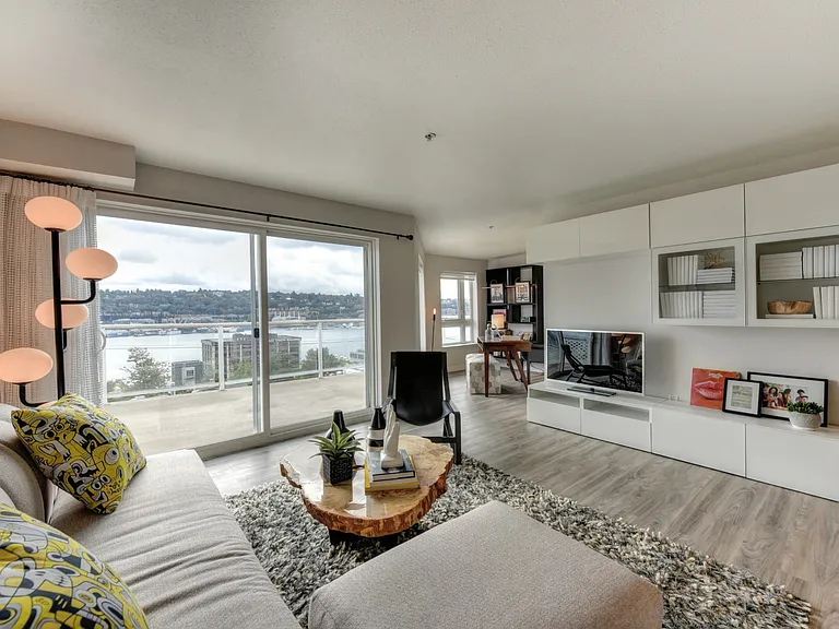 Living Room and Private Balcony