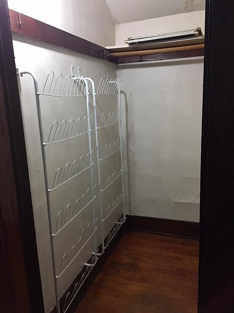 Front entry walk in closet