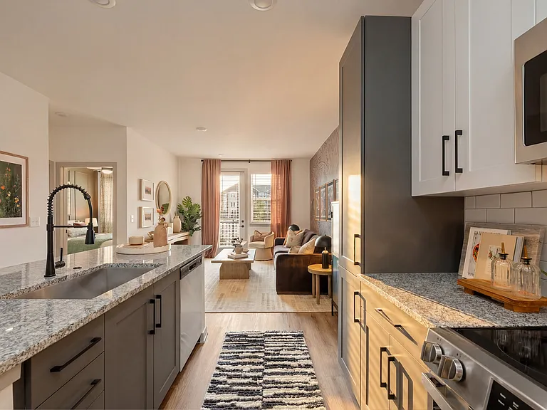 Modern Kitchen/Living Space at Archer Eastfield Station Apartments