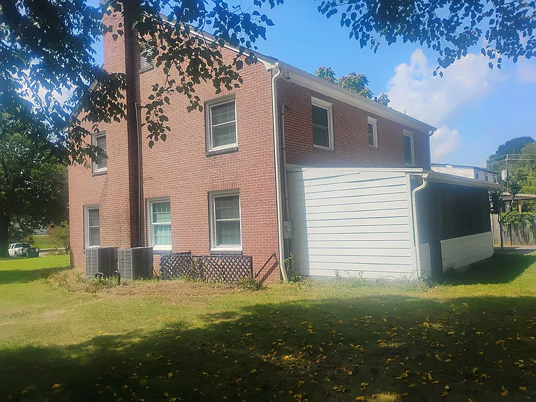 Side view of house.