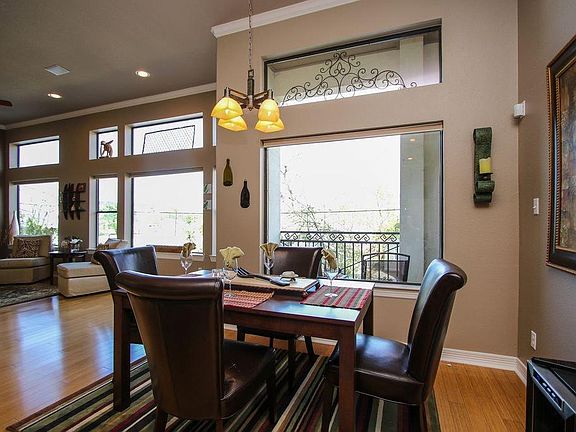 Dining space with view