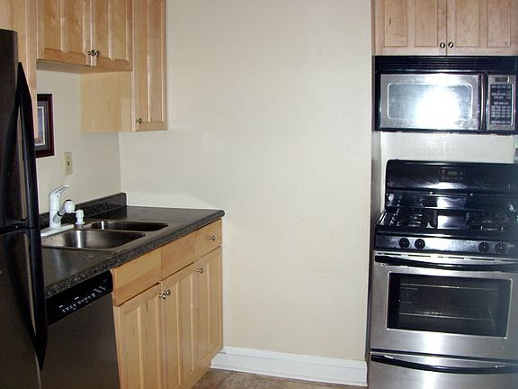 Dishwasher, Gas stove and built-in microwave.