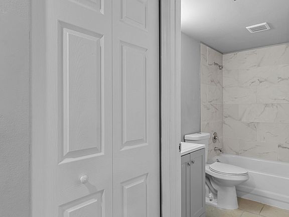 Bath & hall closet view