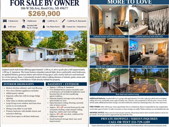 306 W 5th Ave, Reed City, MI 49677