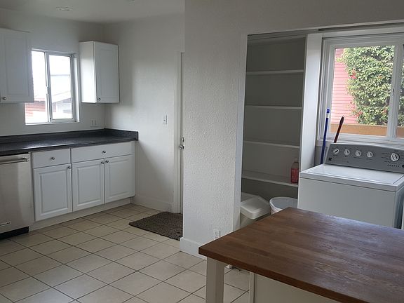 Kitchen, with laundry