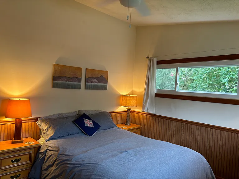 master bedroom with queen bed