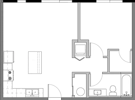 1x1 A Floorplan 1x1 A Floorplan