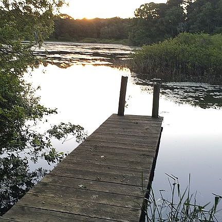 Dock in back yard