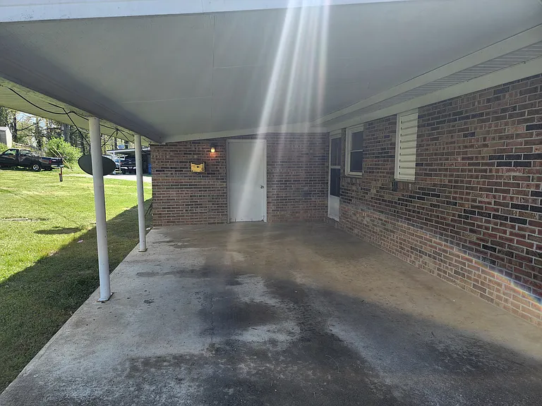 covered carport area