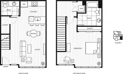 Floor plan Townhome 2