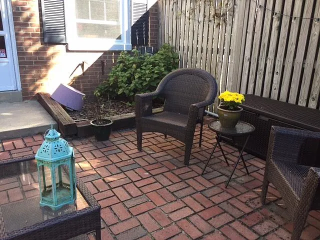 Fenced patio