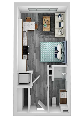 Floor plan Micro Apartment Style H