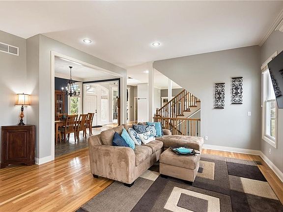 Spacious Hearth Room off Kitchen