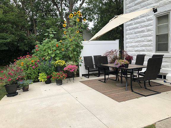 Newly constructed patio